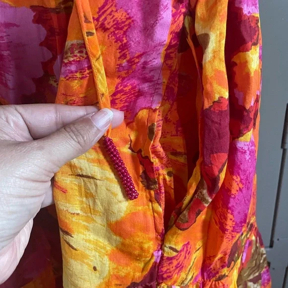 Sundance Blossoms Divine Dress Nectarine Color Way Size Medium - Picture 4 of 6